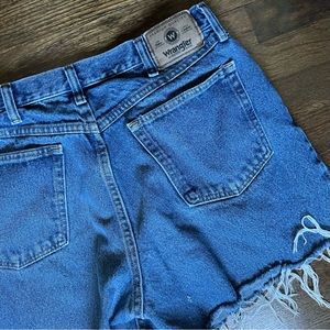 Vintage Wrangler Cut Off Denim Jean Shorts size 34